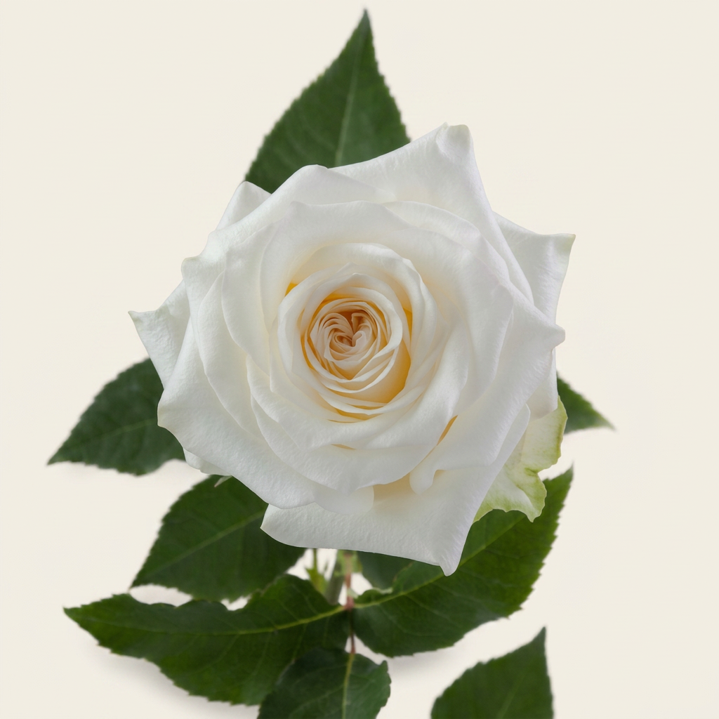 Candle Light rose variety in White