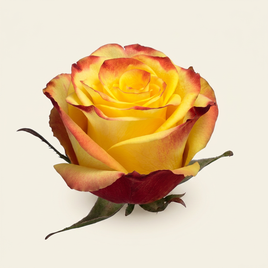 High Yellow Magic rose variety in Yellow Bicolor