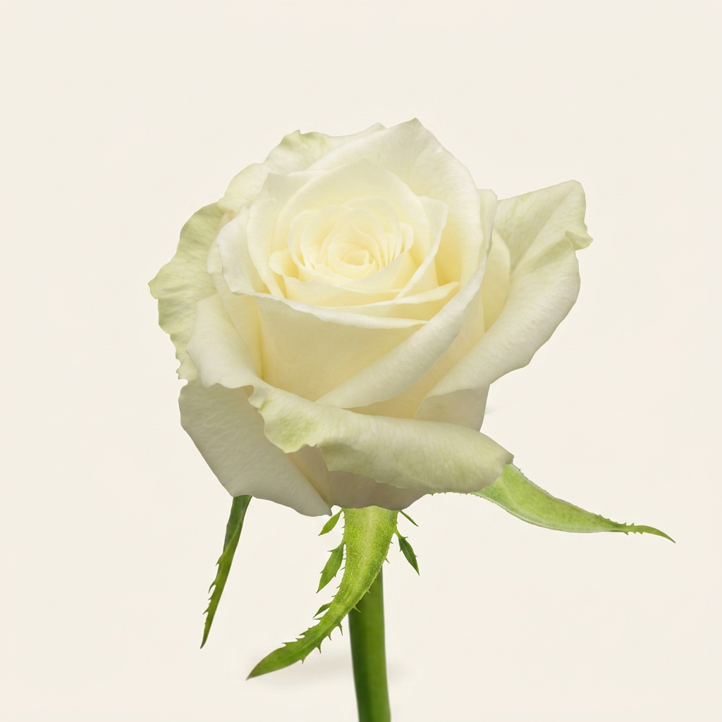 Vainilla Ice rose variety in White